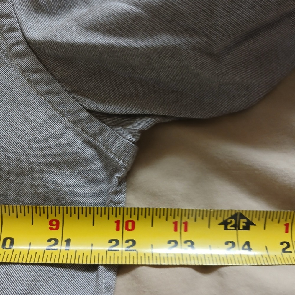 Steven Alan Button Down Shirt Mens Medium Grey Cotton Twill Oxford Made in USA - Picture 6 of 8